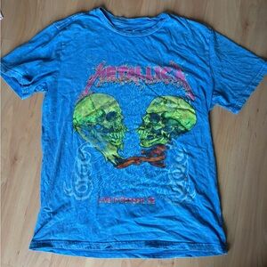 Metallica Live In Concert '92 Blue Graphic Tee